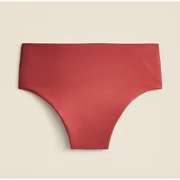 J Crew Hallie Bikini Bottom L Clay Red Rust NWT Classic Sculpt CI684 J.Crew - Picture 4 of 5